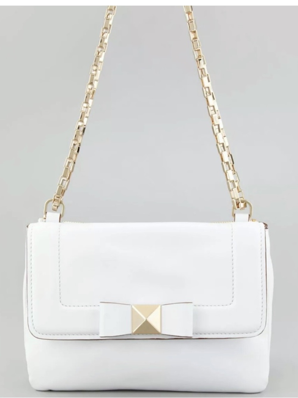 Kate Spade Justine Bow Terrace Shoulder/Crossbody 2-Way Leather Purse